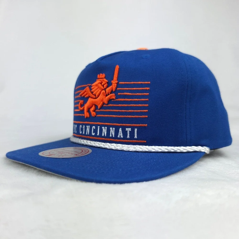 Cincinnati FC Mitchell & Ness MLS Deadstock Fit Snapback Hat Cap 3D Art Rope NWT